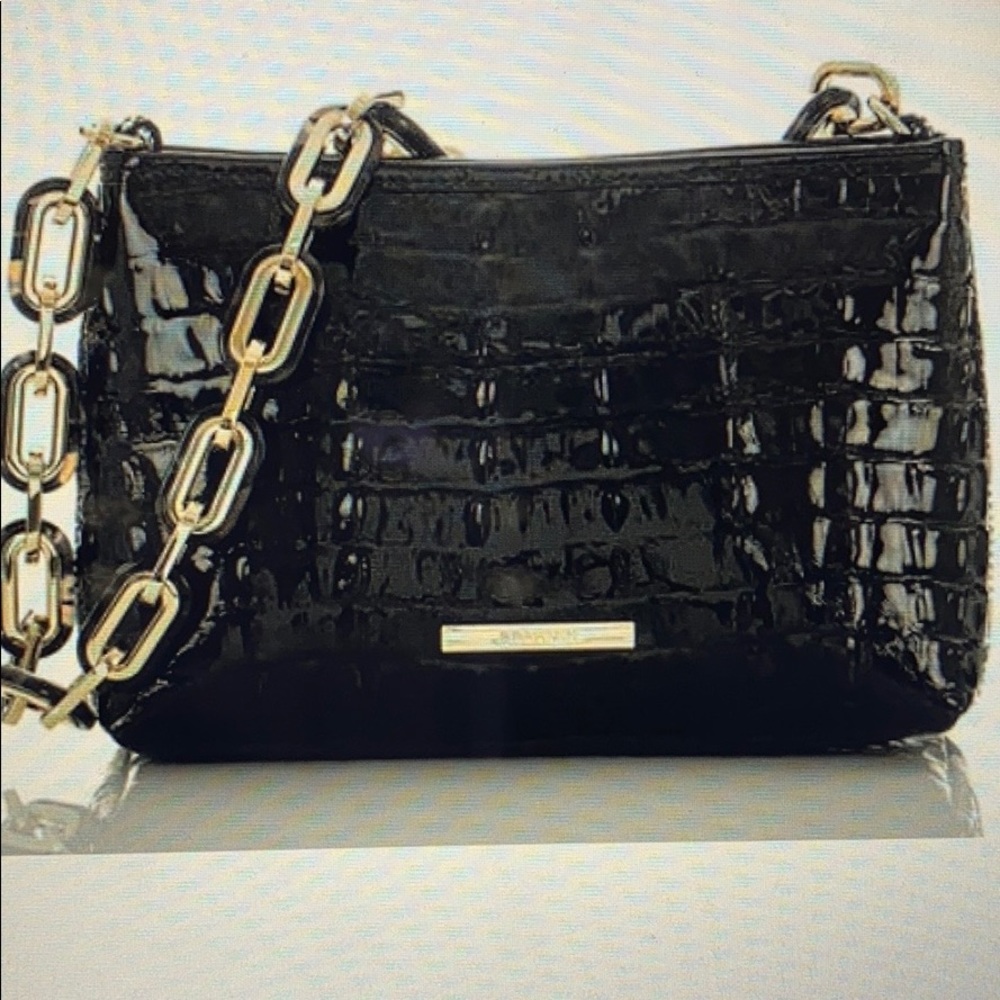 Brahmin Black chain Melbourne shoulder bag